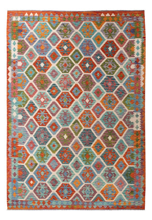 Kelim Teppich - Splash - 296 x 204 cm - mehrfarbig