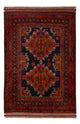 Belutsch Teppich - 193 x 130 cm - dunkelrot