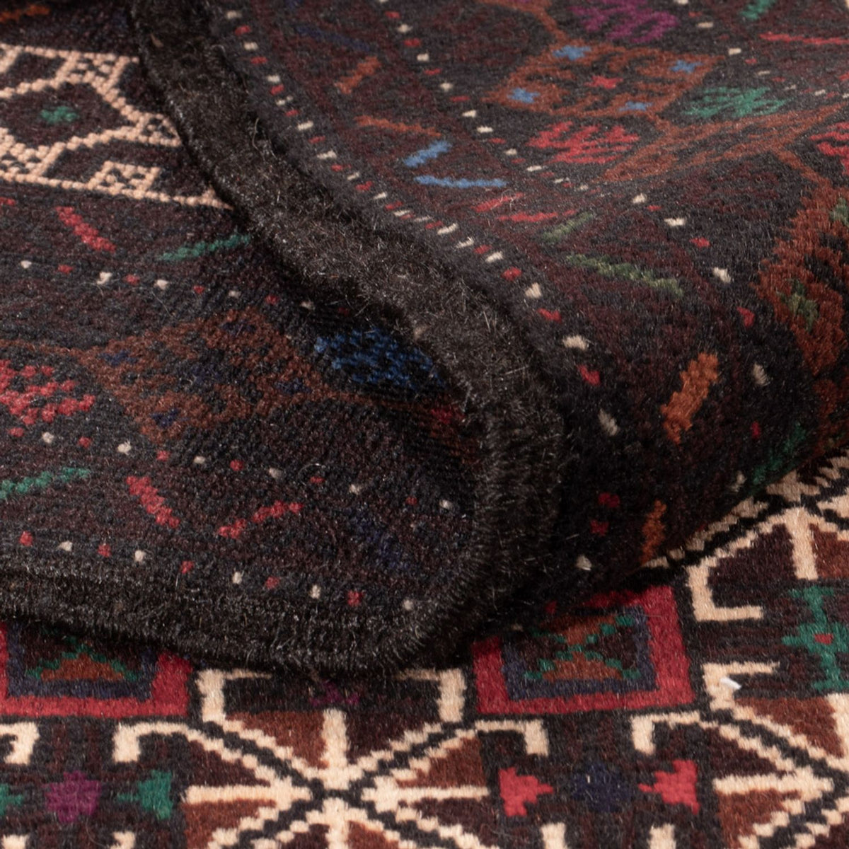 Läufer Belutsch - 200 x 114 cm - dunkelrot