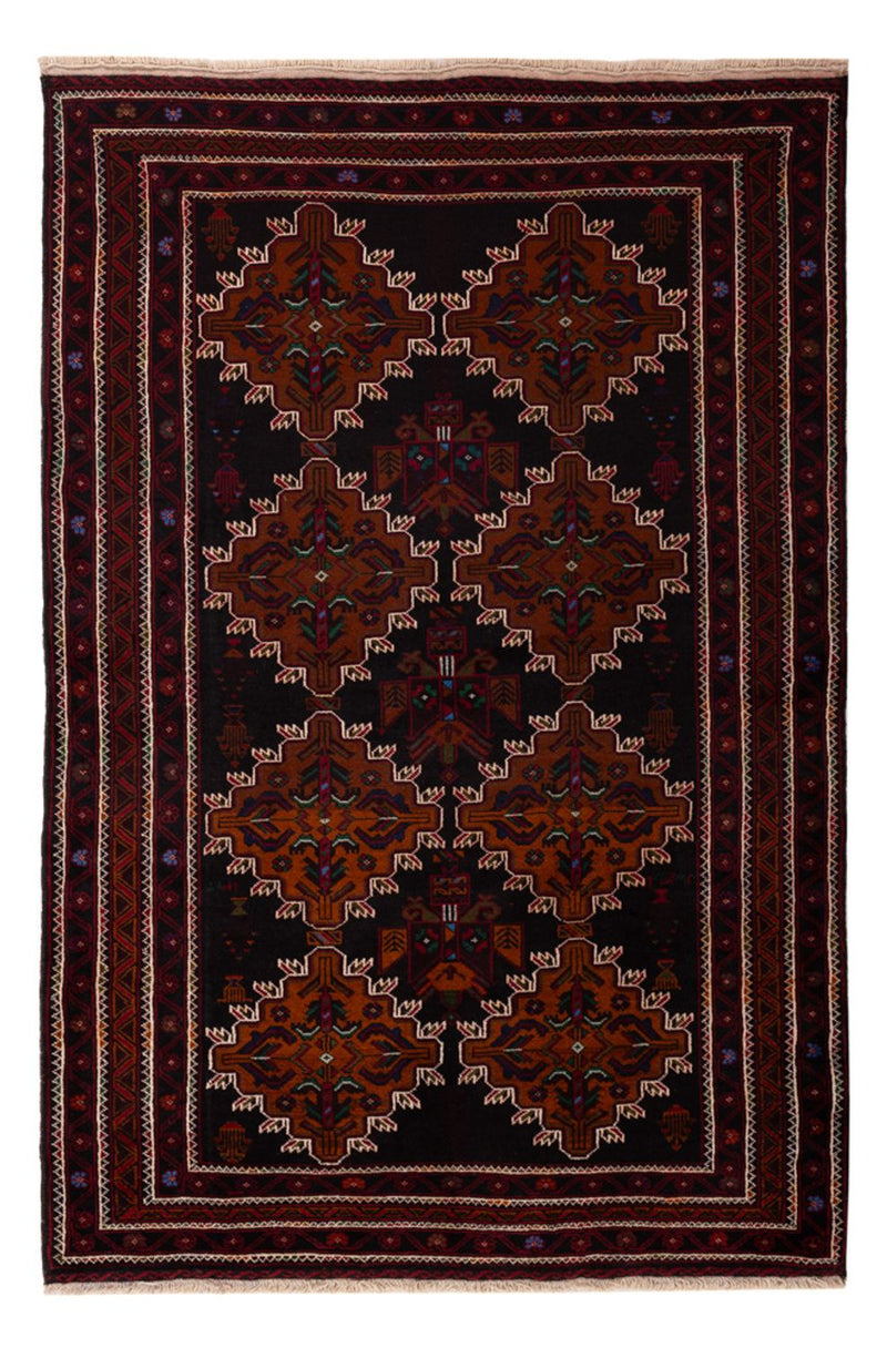 Belutsch Teppich - 192 x 127 cm - dunkelrot