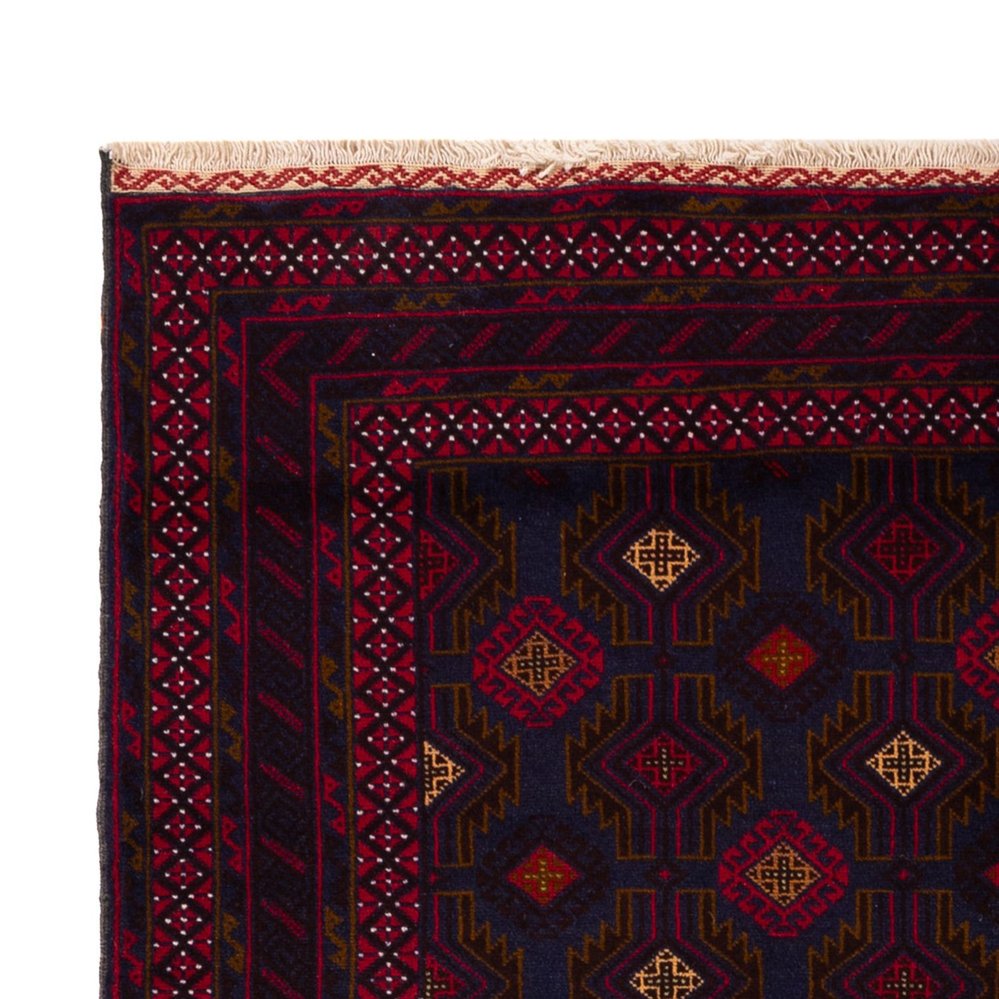 Belutsch Teppich - 194 x 122 cm - dunkelrot