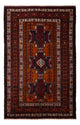 Belutsch Teppich - 198 x 123 cm - dunkelrot