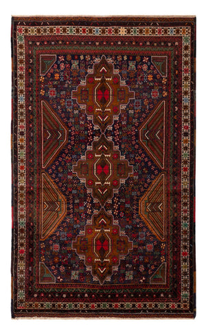 Belutsch Teppich - 200 x 117 cm - dunkelrot