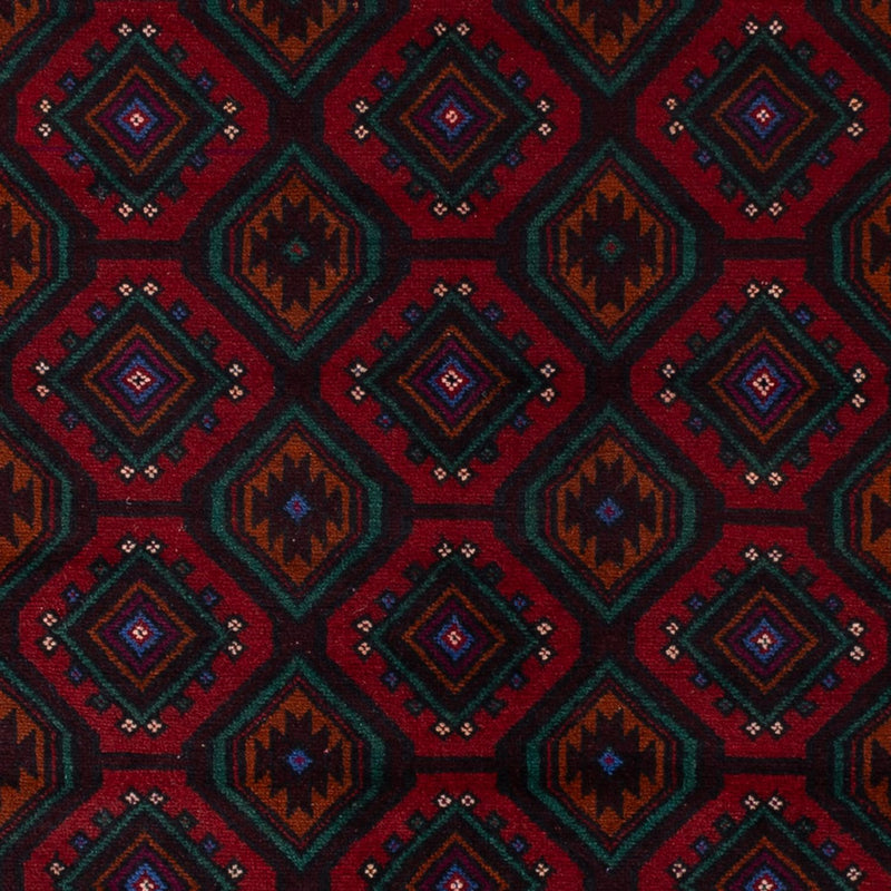 Belutsch Teppich - 203 x 120 cm - dunkelrot