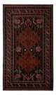 Läufer Belutsch - 201 x 114 cm - dunkelrot