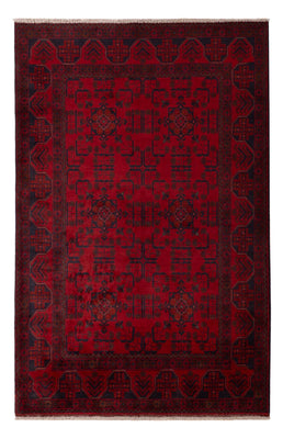 Afghan Teppich - Kunduz - 196 x 127 cm - rot