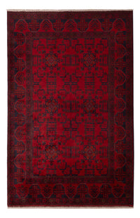 Afghan Teppich - Kunduz - 196 x 127 cm - rot