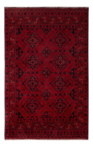 Afghan Teppich - Kunduz - 196 x 124 cm - rot