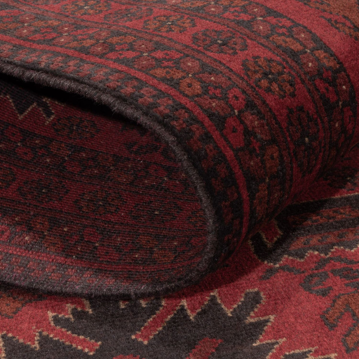 Afghan Teppich - Kunduz - 197 x 125 cm - rot