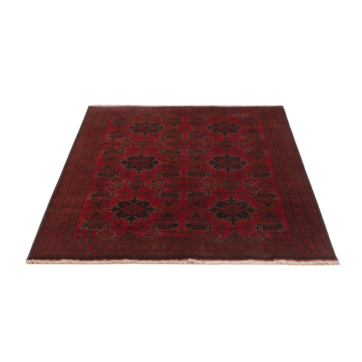 Afghan Teppich - Kunduz - 197 x 125 cm - rot