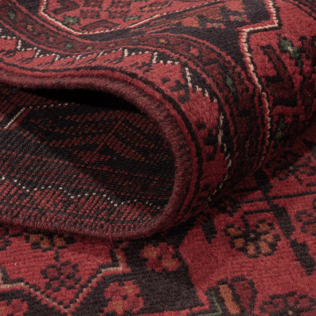 Afghan Teppich - Kunduz - 196 x 120 cm - rot