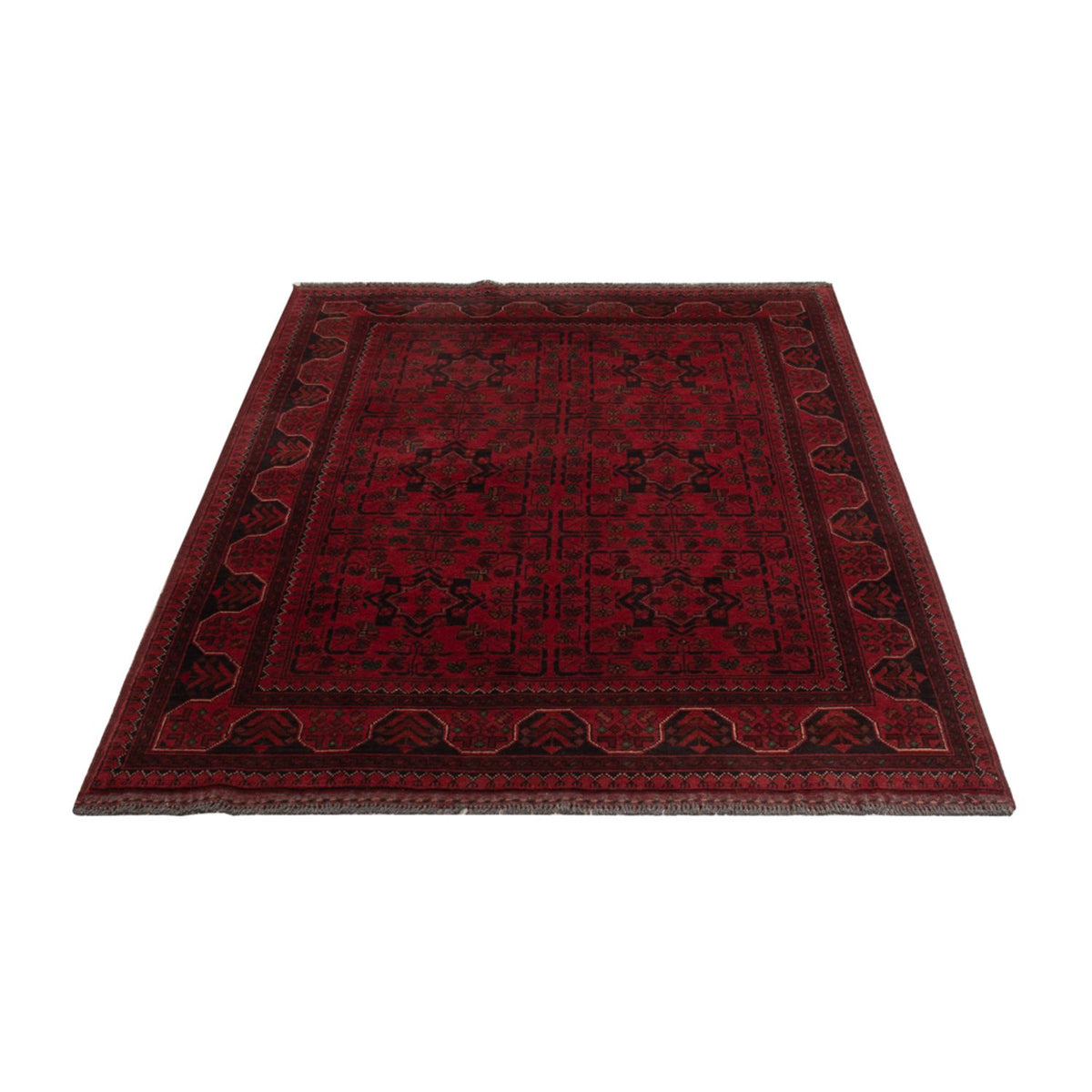 Afghan Teppich - Kunduz - 196 x 120 cm - rot
