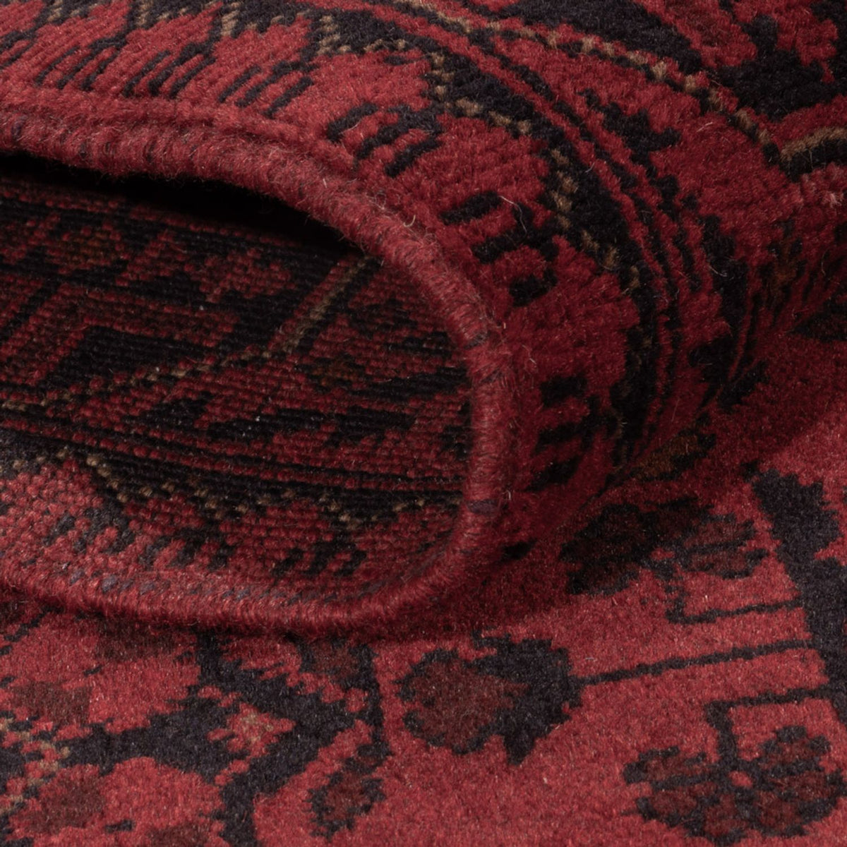Afghan Teppich - Kunduz - 195 x 125 cm - rot