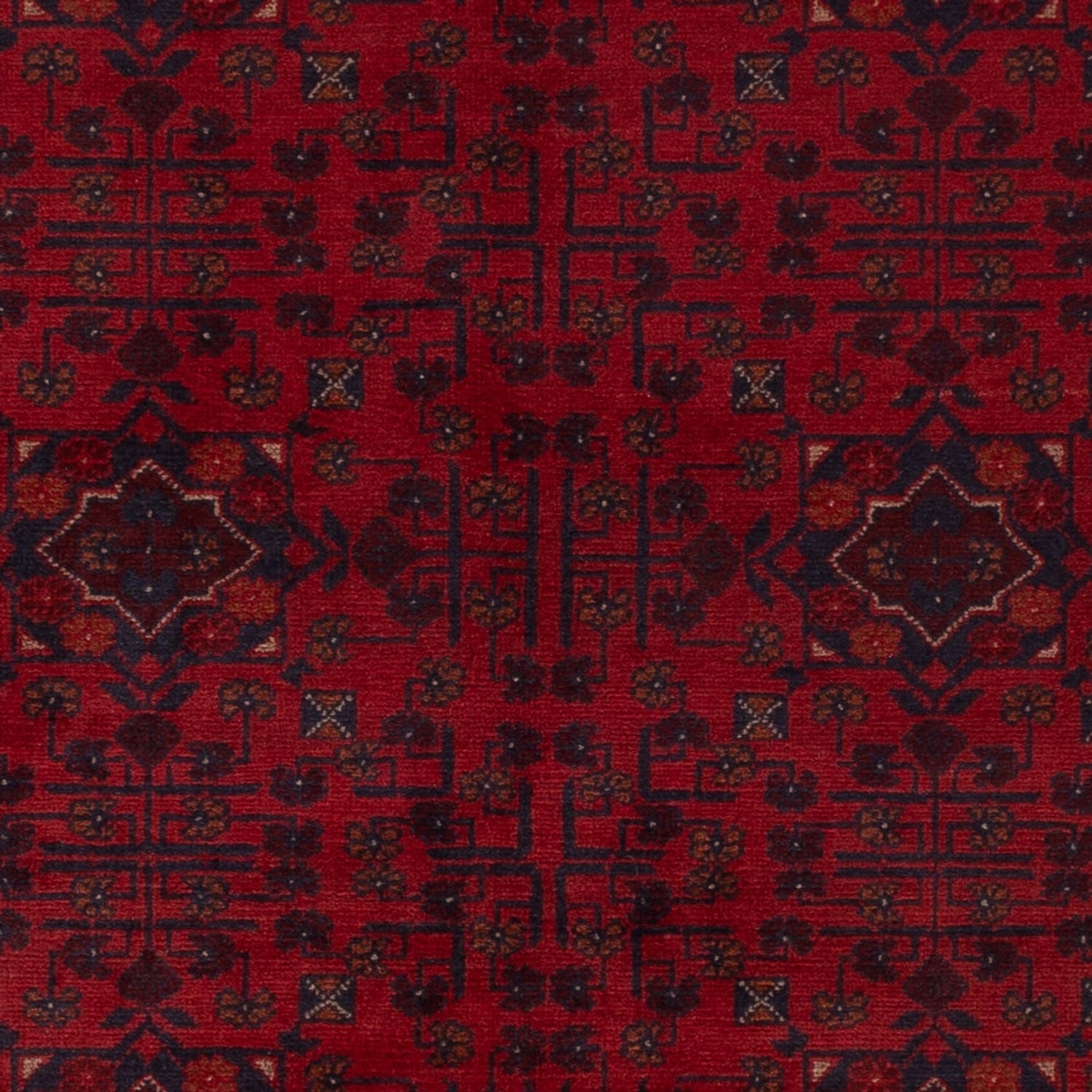 Afghan Teppich - Kunduz - 194 x 125 cm - rot