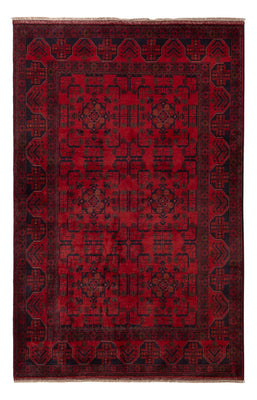 Afghan Teppich - Kunduz - 198 x 126 cm - rot