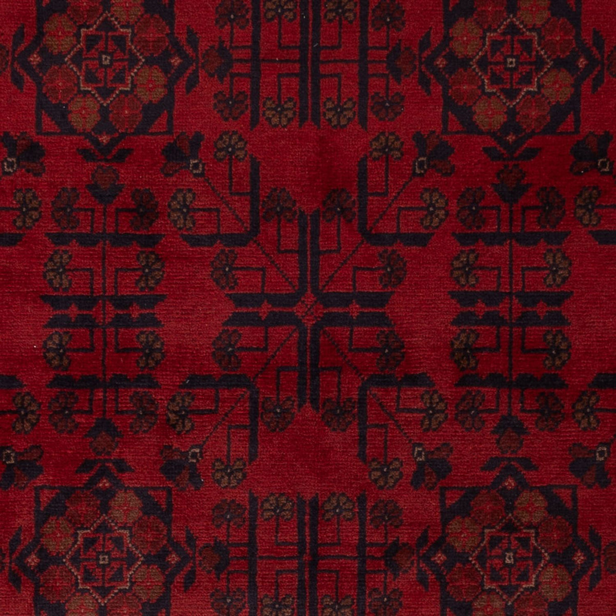 Afghan Teppich - Kunduz - 198 x 126 cm - rot
