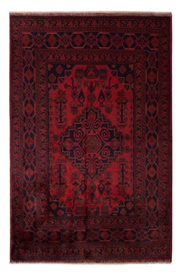 Afghan Teppich - Kunduz - 192 x 122 cm - rot