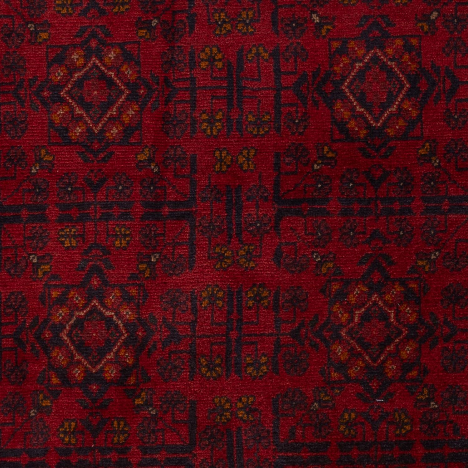 Afghan Teppich - Kunduz - 197 x 127 cm - dunkelrot