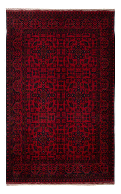 Afghan Teppich - Kunduz - 200 x 127 cm - dunkelrot