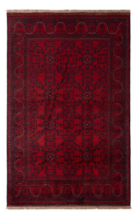 Afghan Teppich - Kunduz - 193 x 124 cm - dunkelrot