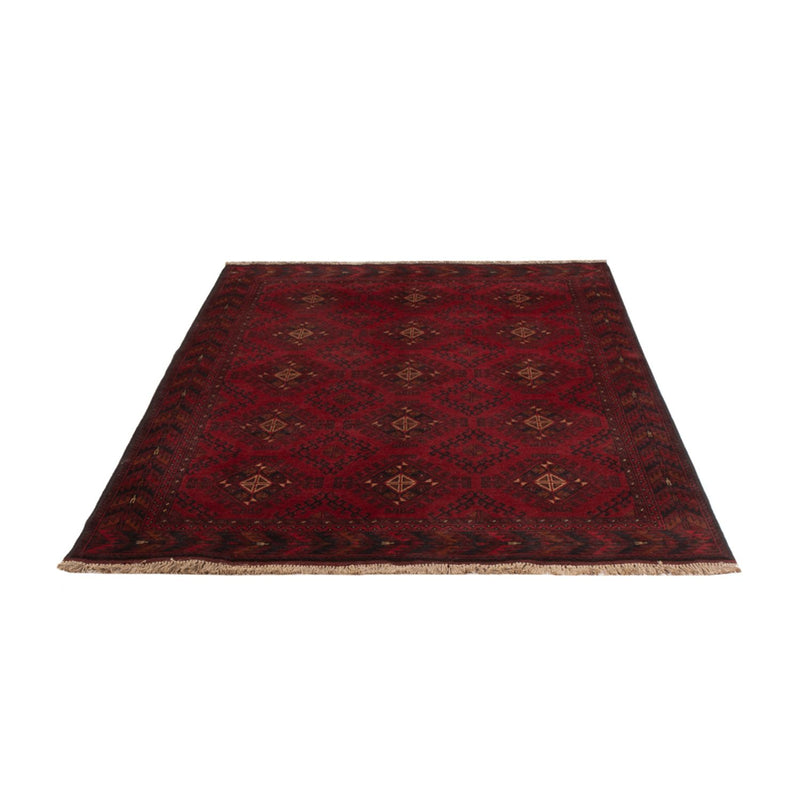 Afghan Teppich - Kunduz - 195 x 125 cm - dunkelrot