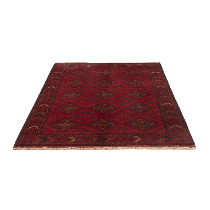 Afghan Teppich - Kunduz - 196 x 125 cm - dunkelrot