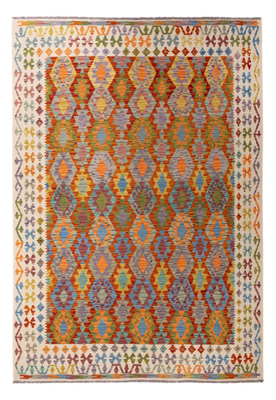 Kelim Maimene Teppich 202x298cm - mehrfarbig