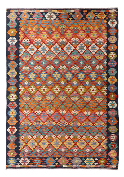Kelim Maimene Teppich 210x293cm - mehrfarbig