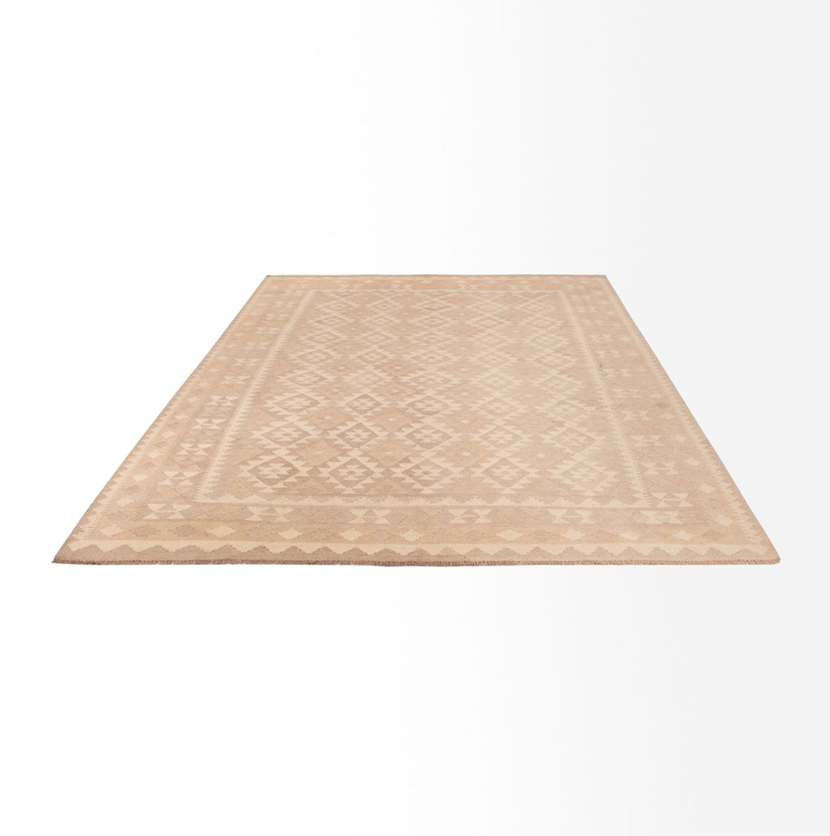 Kelim Teppich - Splash - 301 x 210 cm - hellgrau