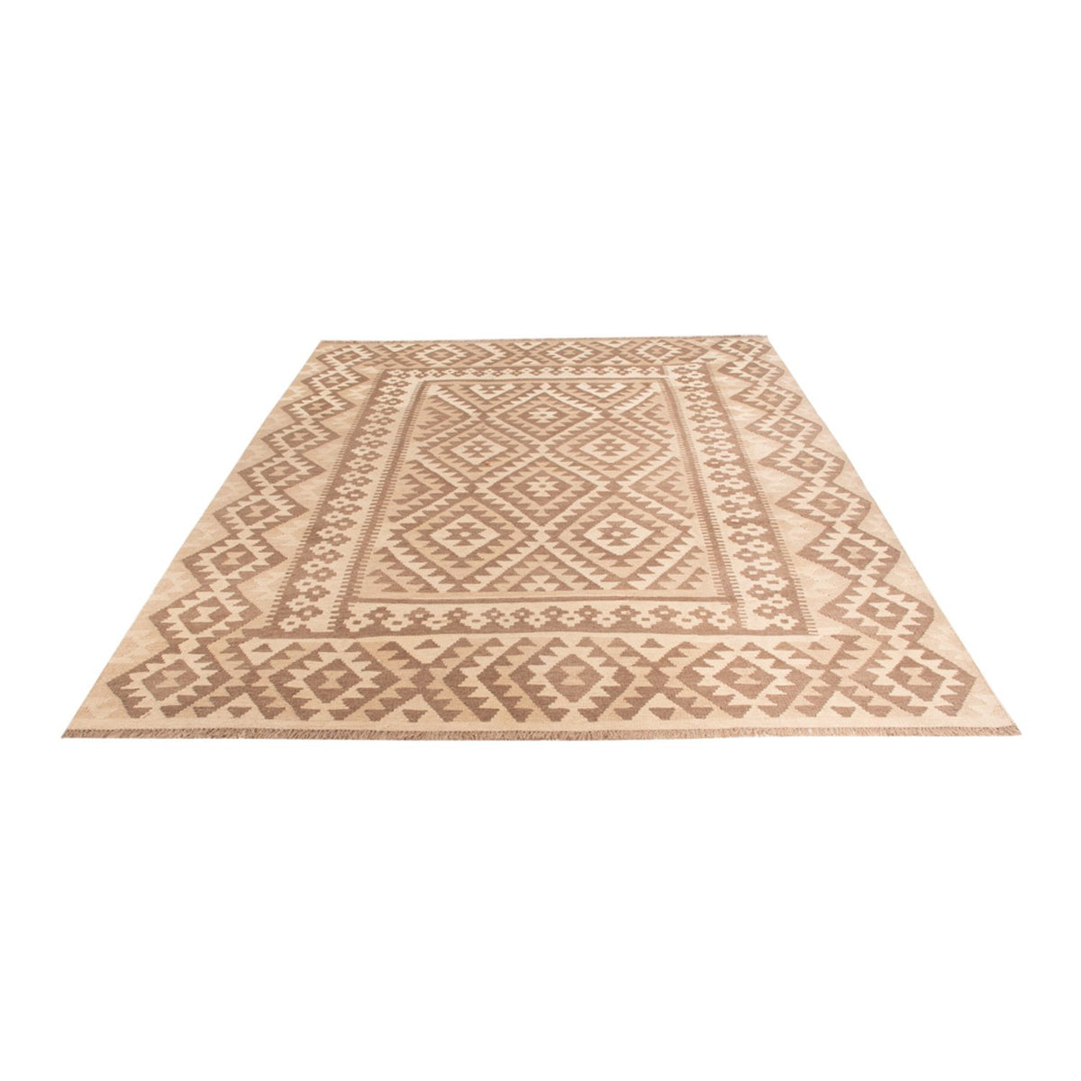 Kelim Teppich - Splash - 287 x 202 cm - hellgrau