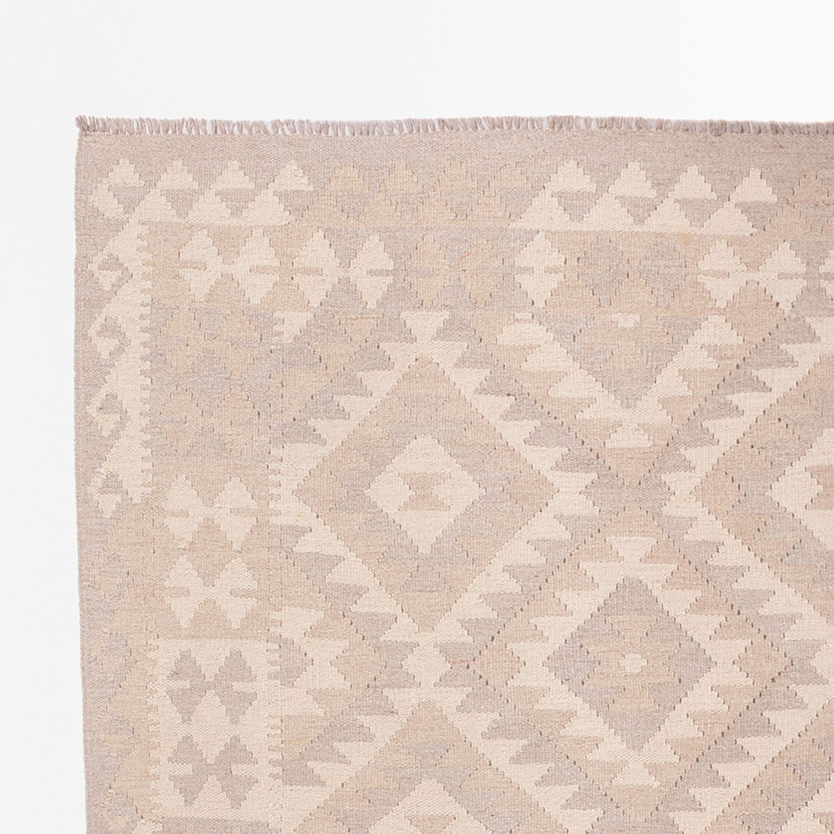 Kelim Teppich - Splash - 280 x 198 cm - hellgrau