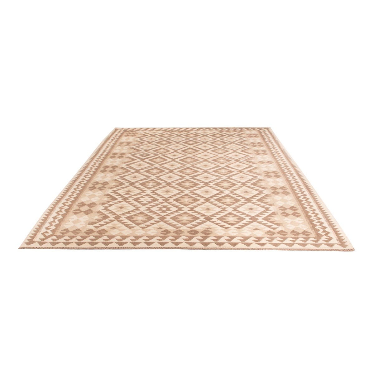 Kelim Teppich - Splash - 299 x 207 cm - hellgrau