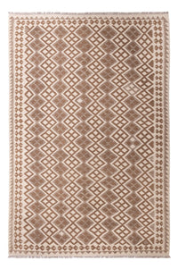 Kelim Teppich - Splash - 303 x 206 cm - grau