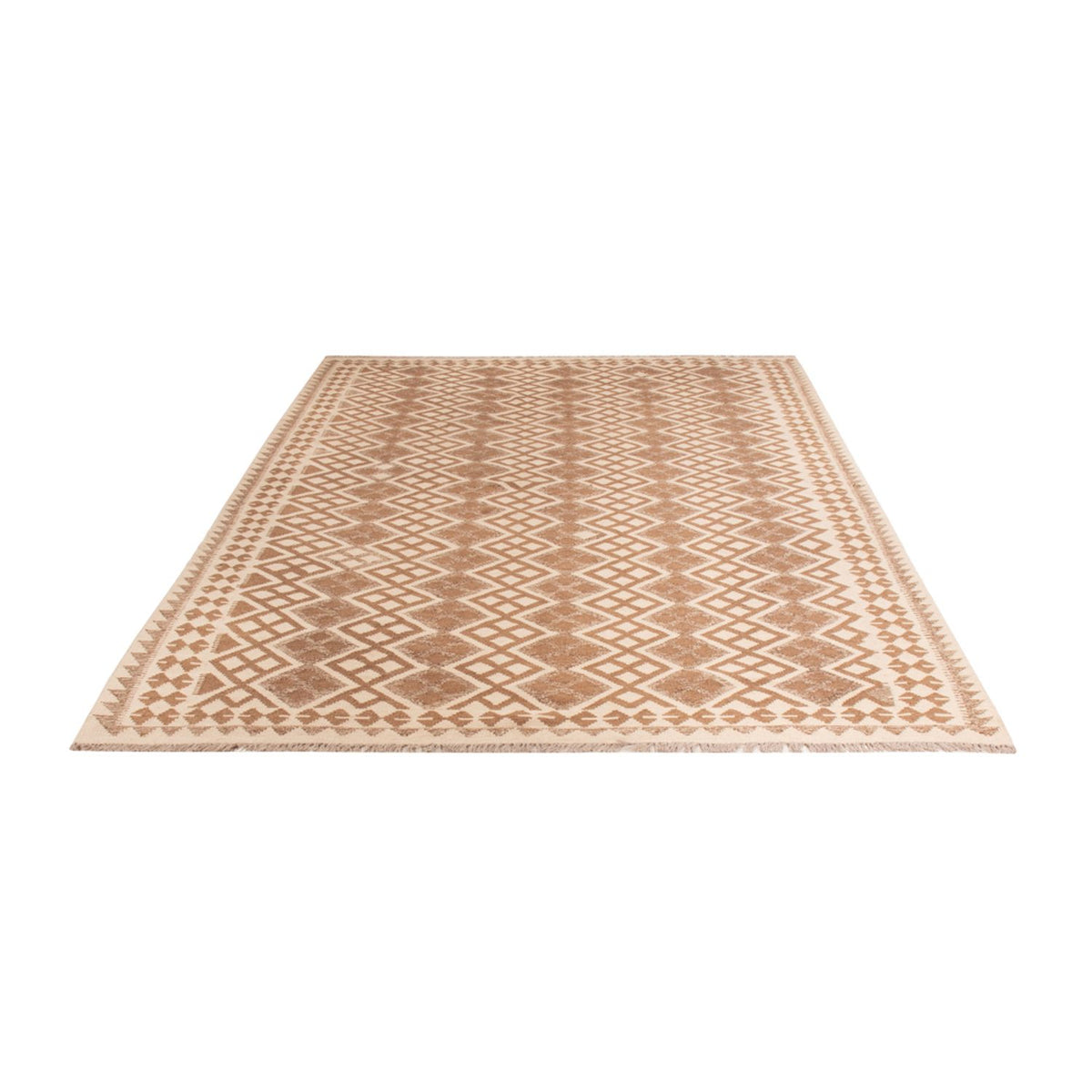 Kelim Teppich - Splash - 303 x 206 cm - grau