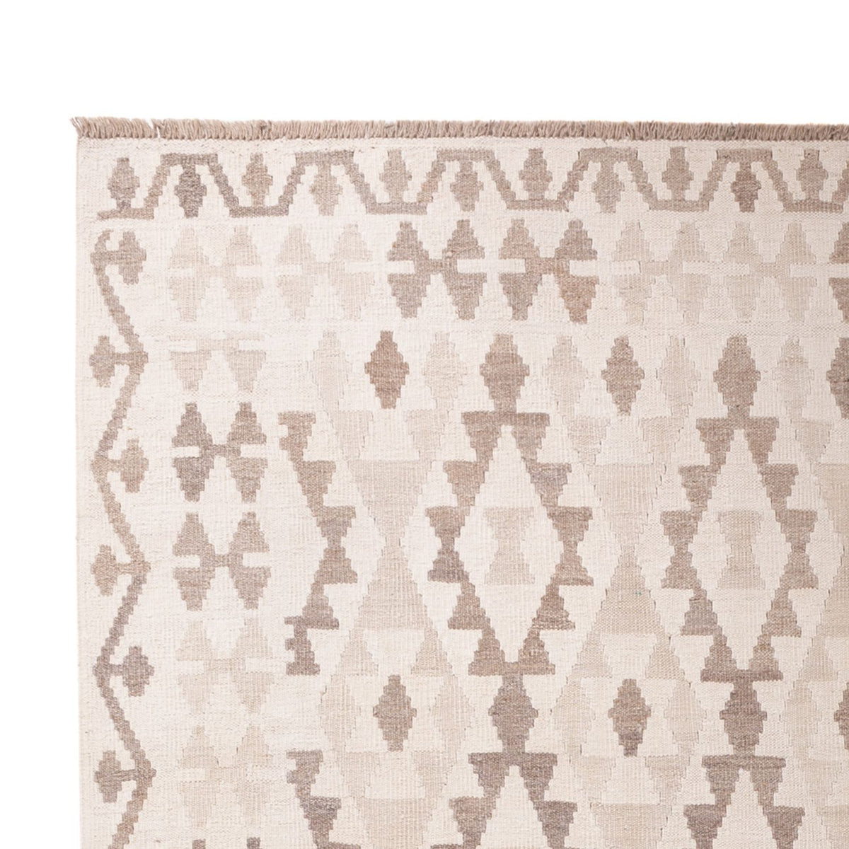 Kelim Teppich - Splash - 300 x 200 cm - hellgrau