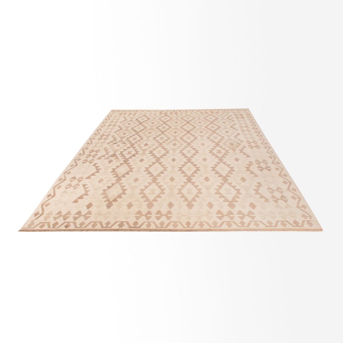 Kelim Teppich - Splash - 300 x 200 cm - hellgrau