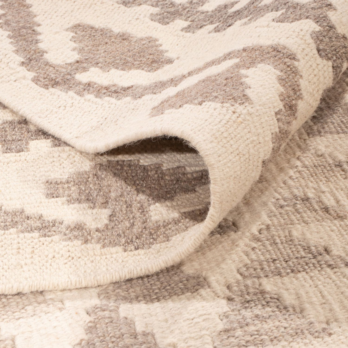 Kelim Teppich - Splash - 294 x 208 cm - grau