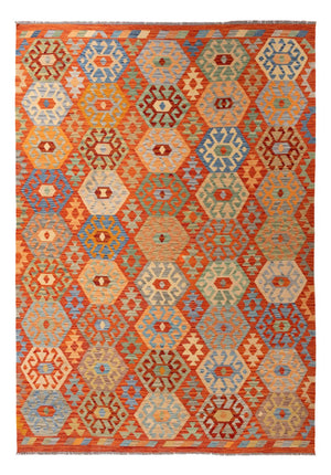 Kelim Teppich - Splash - 301 x 206 cm - mehrfarbig