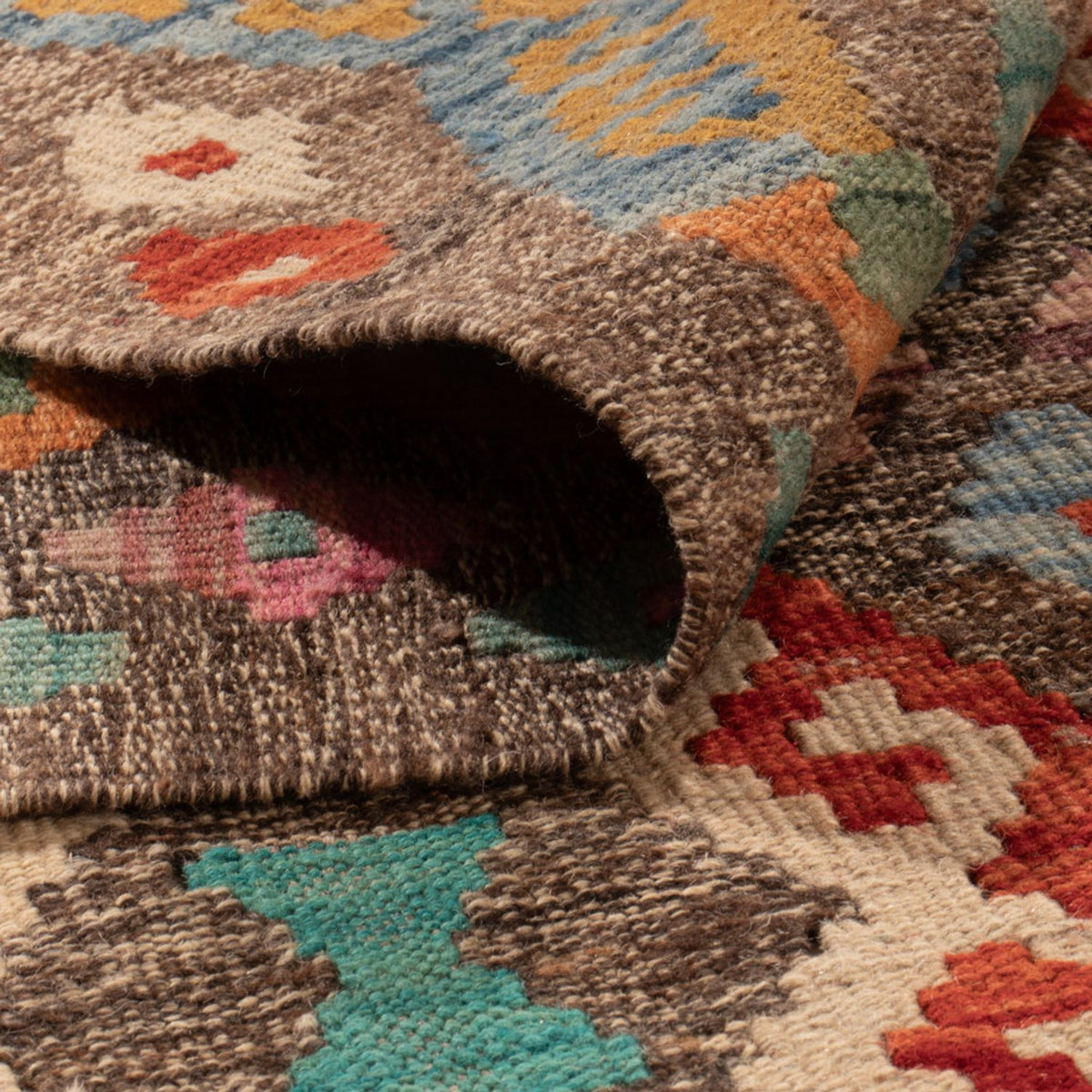 Kelim Teppich - Splash - 314 x 201 cm - mehrfarbig