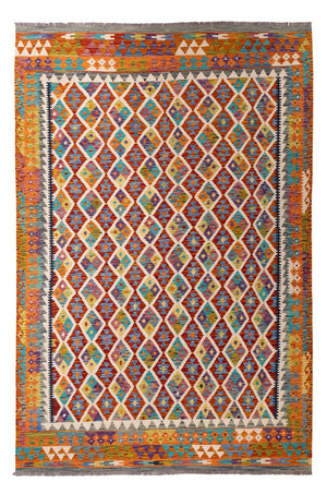 Kelim Teppich - Splash - 307 x 205 cm - mehrfarbig