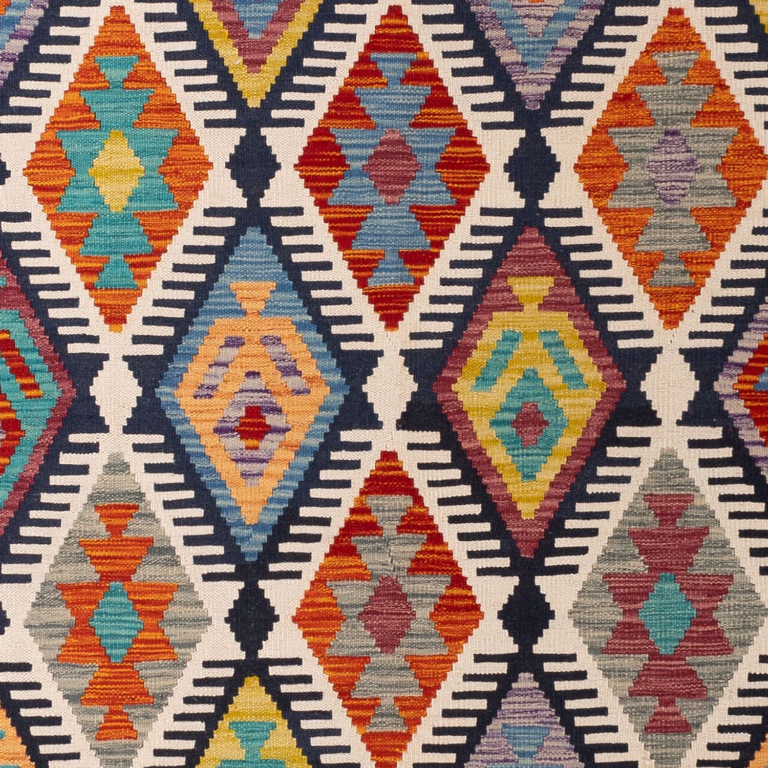 Kelim Teppich - Splash - 308 x 205 cm - mehrfarbig