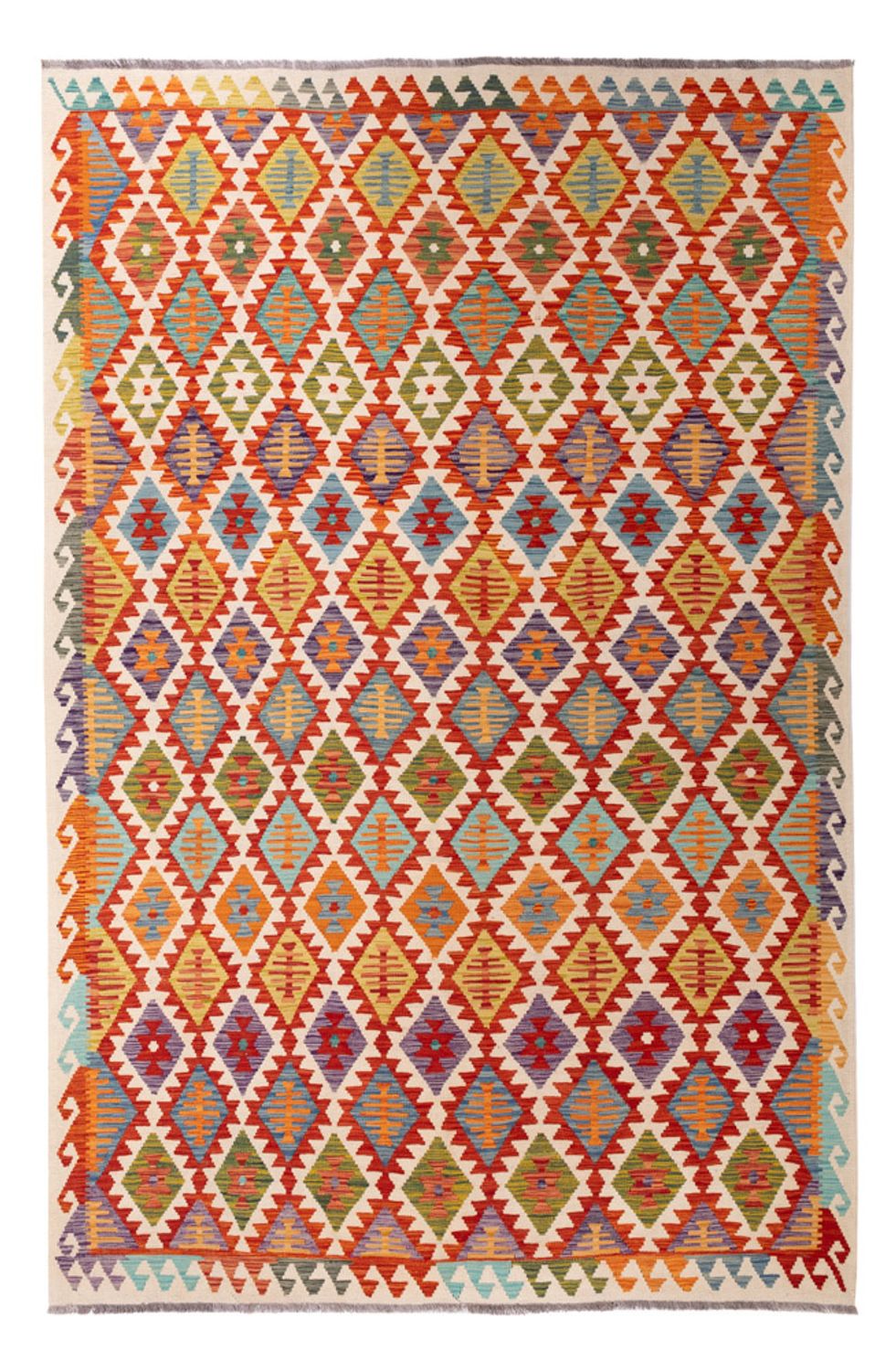 Kelim Teppich - Splash - 307 x 200 cm - mehrfarbig