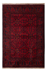 Afghan Teppich - Kunduz - 191 x 127 cm - dunkelrot
