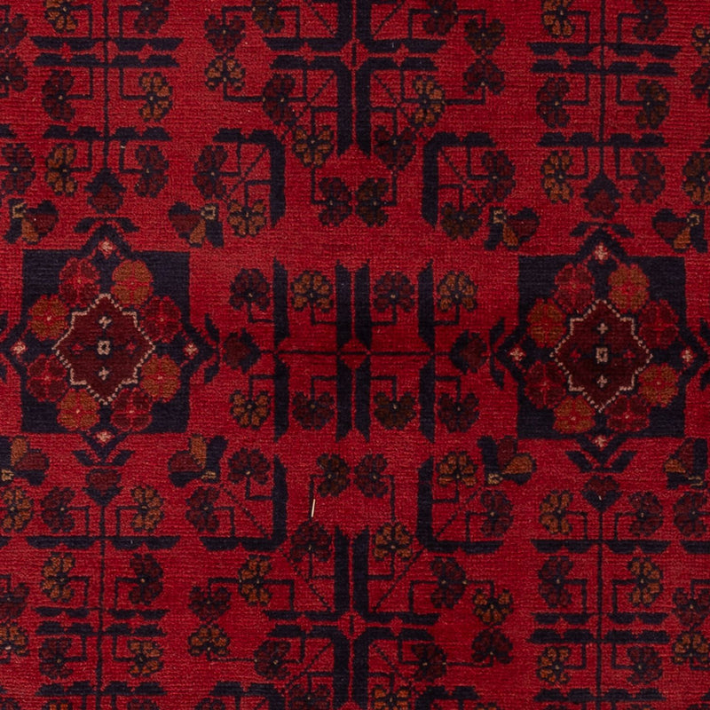 Afghan Teppich - Kunduz - 191 x 127 cm - dunkelrot