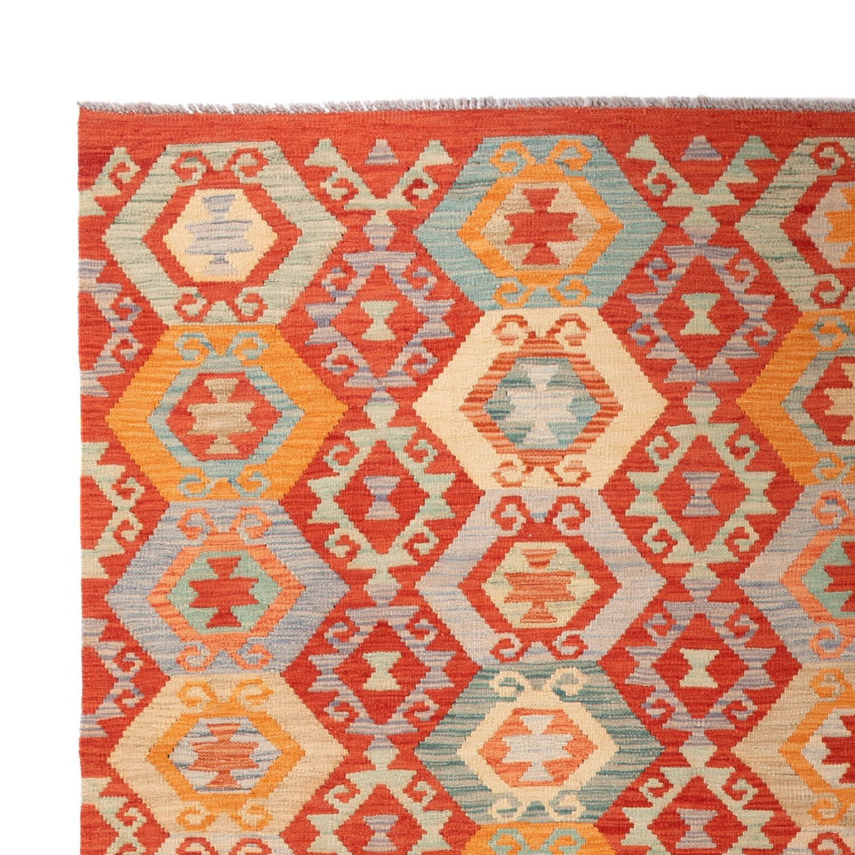 Kelim Teppich - Splash - 303 x 206 cm - mehrfarbig