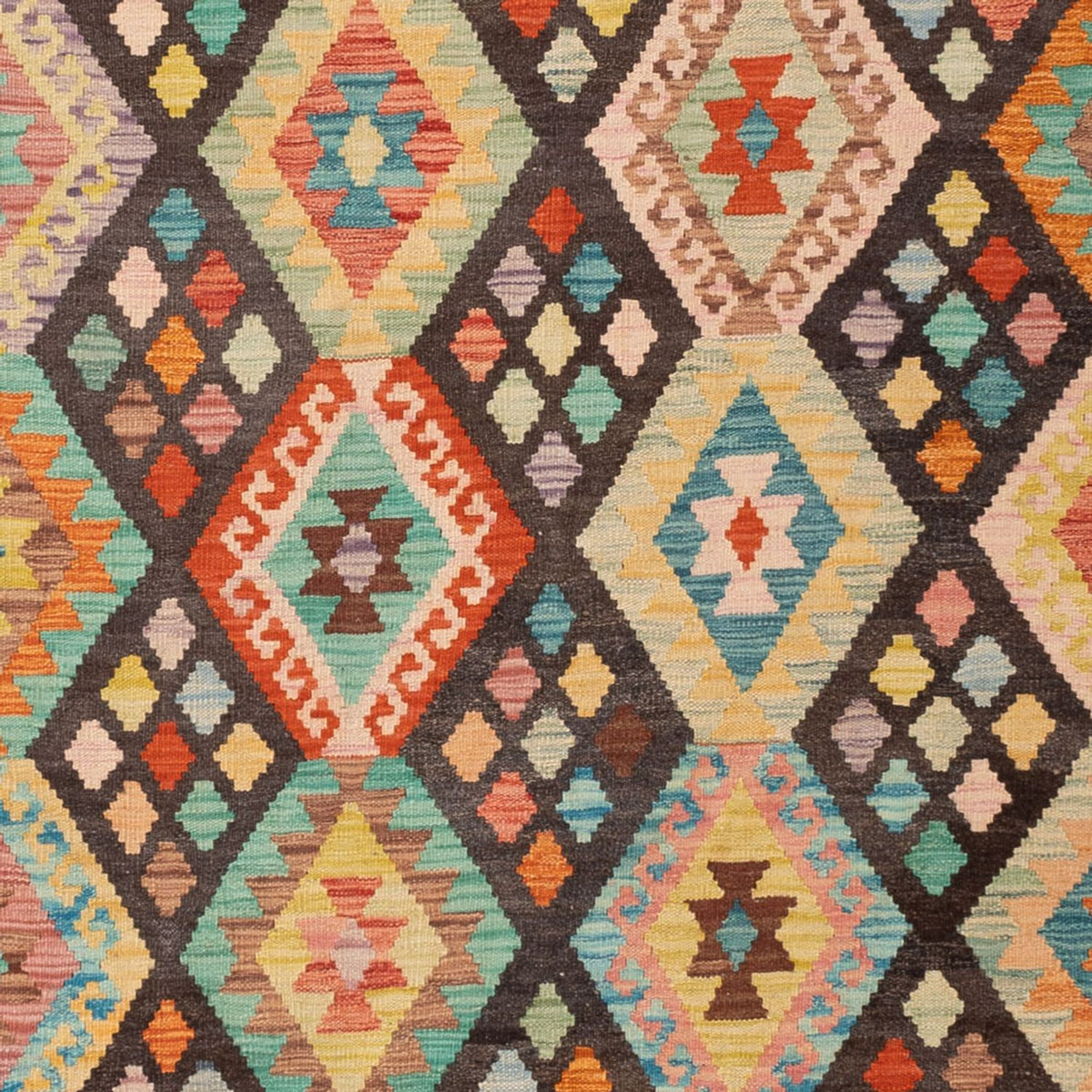 Kelim Teppich - Splash - 306 x 201 cm - mehrfarbig