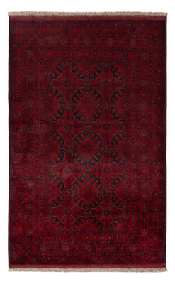 Afghan Teppich - Kunduz - 201 x 128 cm - dunkelrot