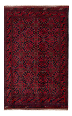 Afghan Teppich - Kunduz - 198 x 125 cm - dunkelrot