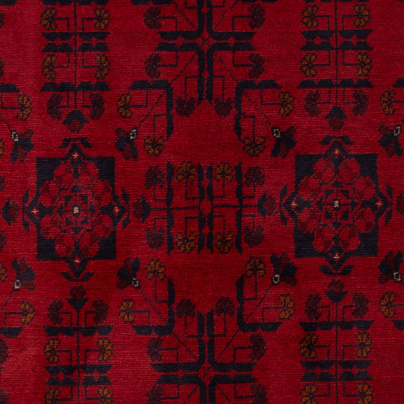 Afghan Teppich - Kunduz - 195 x 125 cm - dunkelrot