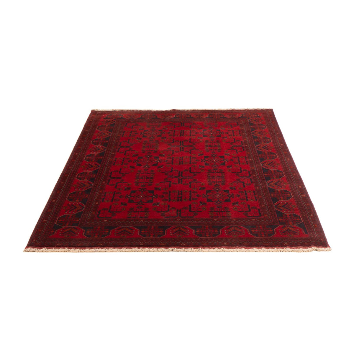 Afghan Teppich - Kunduz - 195 x 125 cm - dunkelrot